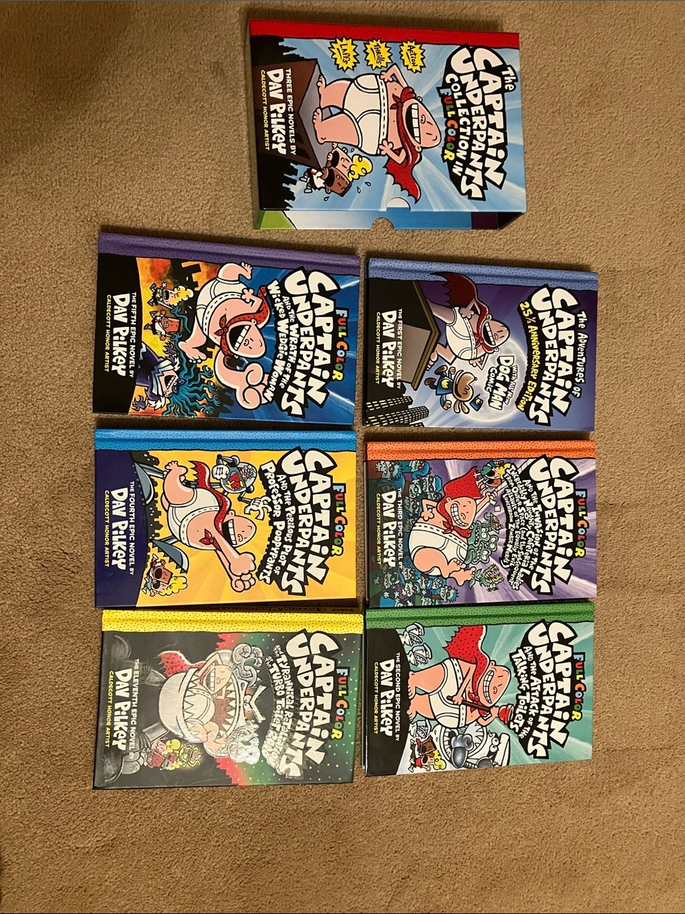 Captain Underpants Graphic Novel Set - Colorful Covers